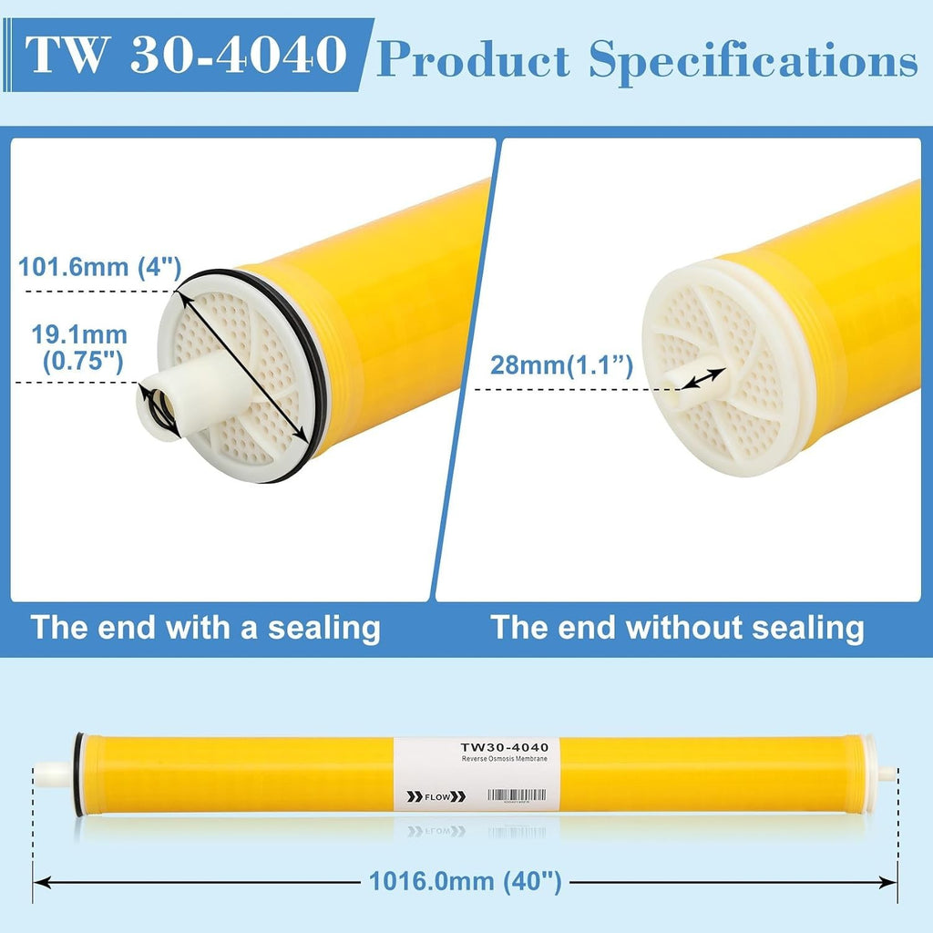 W30-4040, Filmtec TW30 4040 for DOW Filmtec Membrane Replacement,
