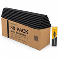 44 in Wrought Iron Stair Balusters, 5/8 in OD Black Spindles, 30 Pack