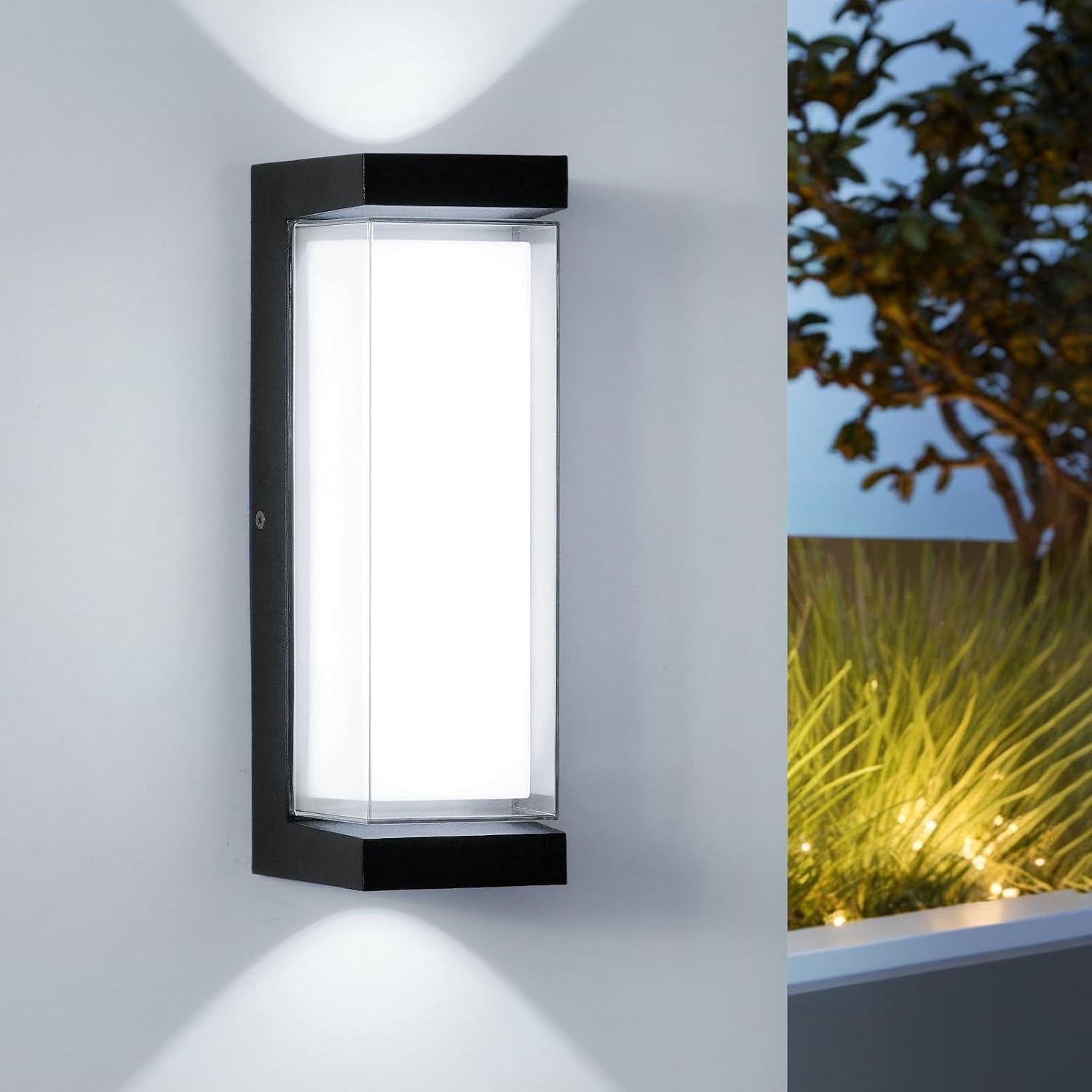 Hirzsjoy 24W Outdoor Porch Lights Exterior Lighting Fixtures Wall Mount