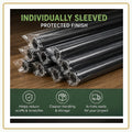 44 in Wrought Iron Stair Balusters, 5/8 in OD Black Spindles, 30 Pack