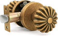 NIZADO 1 Pack Aged Brass Passage Door Knob, Interior Closet Door Knob Without Lo
