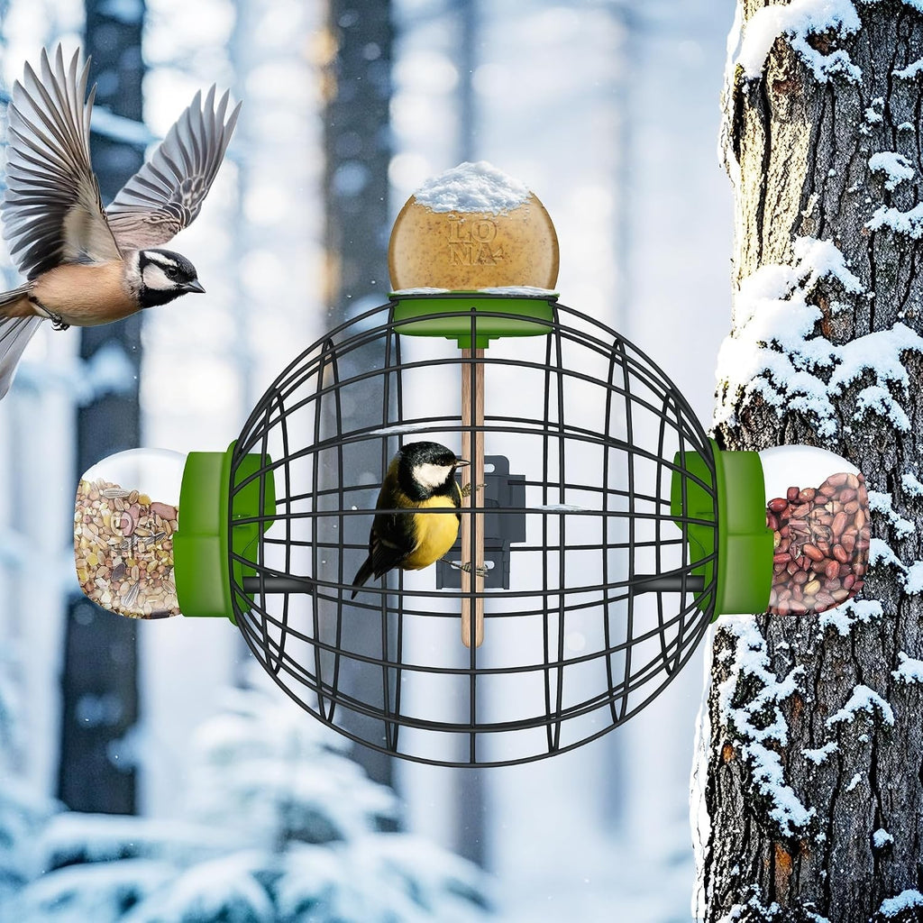 LONA Squirrel Proof Bird Feeding Cage for Outdoor All-Weather Meta