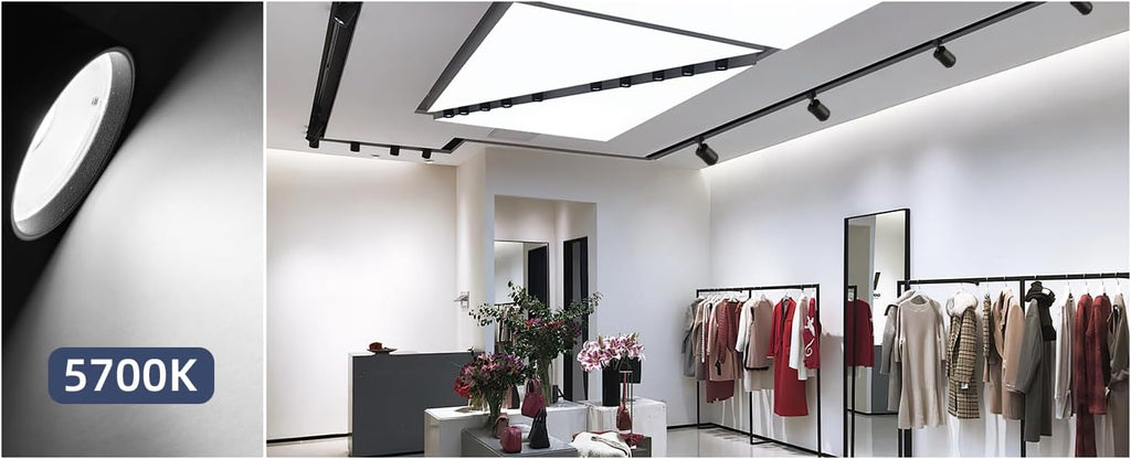 10W LED Black Track Lighting Heads,J Type Track Lighting Rail Ceiling Spotlight for Accent Task Wall Art Exhibition Lighting, and Wall Art Display Illumination 3000K-5700K, CRI90+ (6-Pack