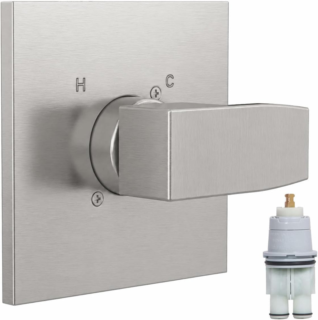 Replacement for Delta 13/14 Series Shower Handle Trim Kit with RP46074 Cartridge, Compatible with Delta R10000 Valve, Brushed Nickel (Valve Not Included)