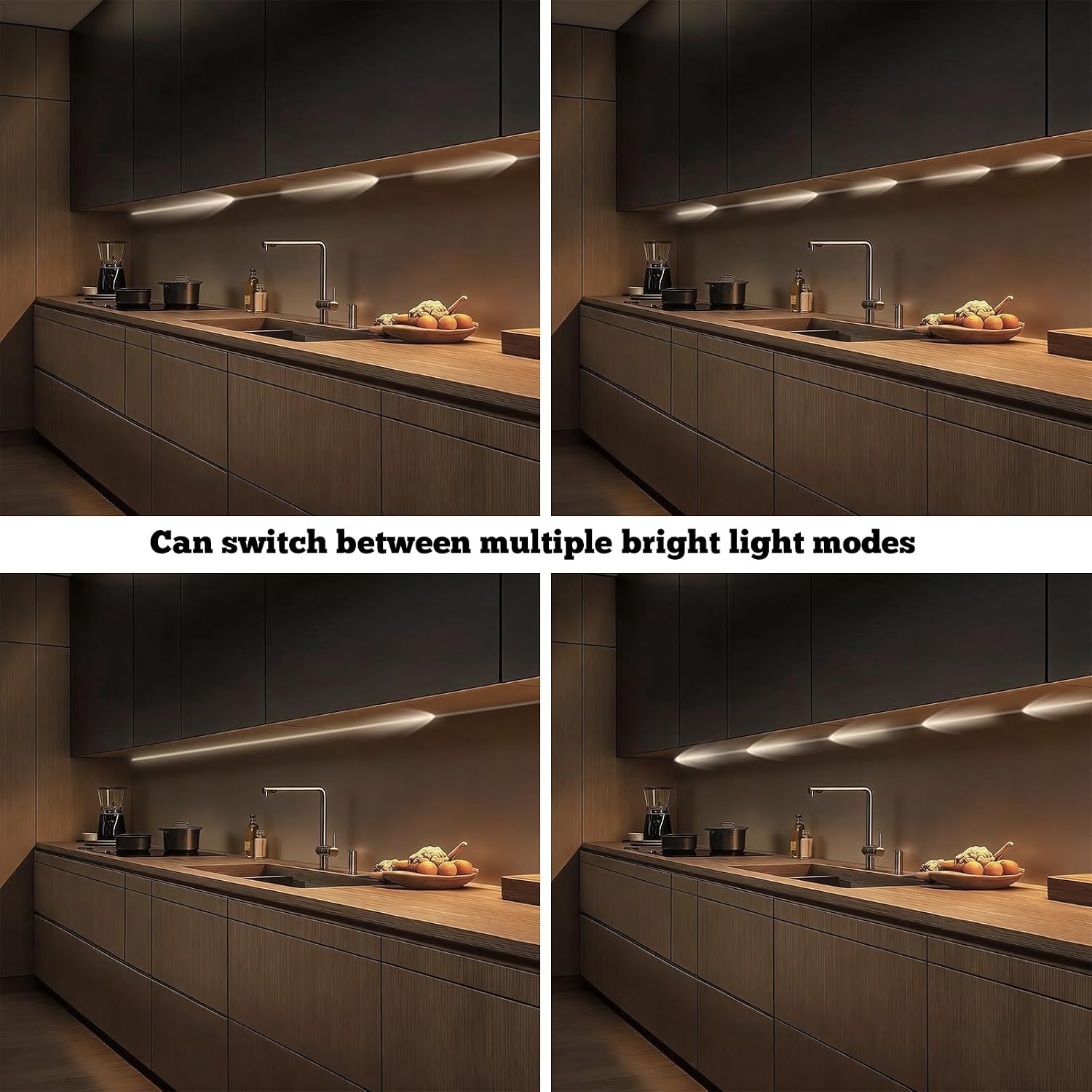 2 Motion Sensor Indoor COB LED Stair Light Strip with Timer & Scene Change Delay Button, Dual Sensor Handrail Stair Lights, Mini LED Controller for Hallway & Walkway (White-6500K, 32.8FT)