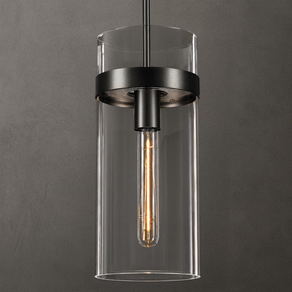 Modern Large Brass Water Ripple Glass Kitchen Pendant Light Fixtures, Gold 12 in Island Pendant Lights,Hanging Island Lights,for Bedroom, Foyer, Entryway,Dining, Bulbs Included