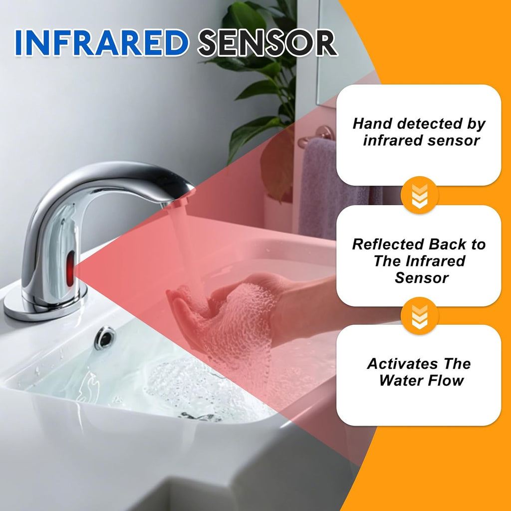 0362041 Faucet Sensor Fit for Sloan SFP-41-A SF Series Electronic Faucets SF2100 2150 2200 2250 2300 2350 2400 2450 Models, 6-Pin Infrared Sensor Repair Parts