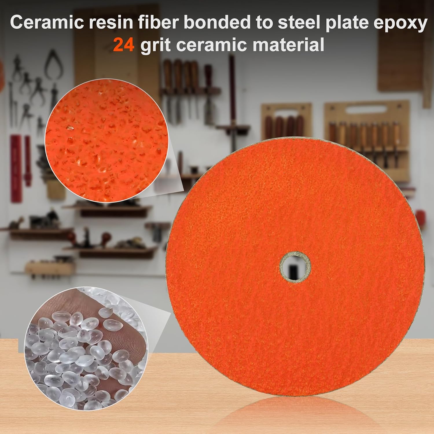 7" Disc Grinding Wheel Compatible with RBG 712, 750, 780 Grinder | 11710 Abrasive Grinding Wheel Replace 7" Lawn Mower Blade Sharpener Grinder