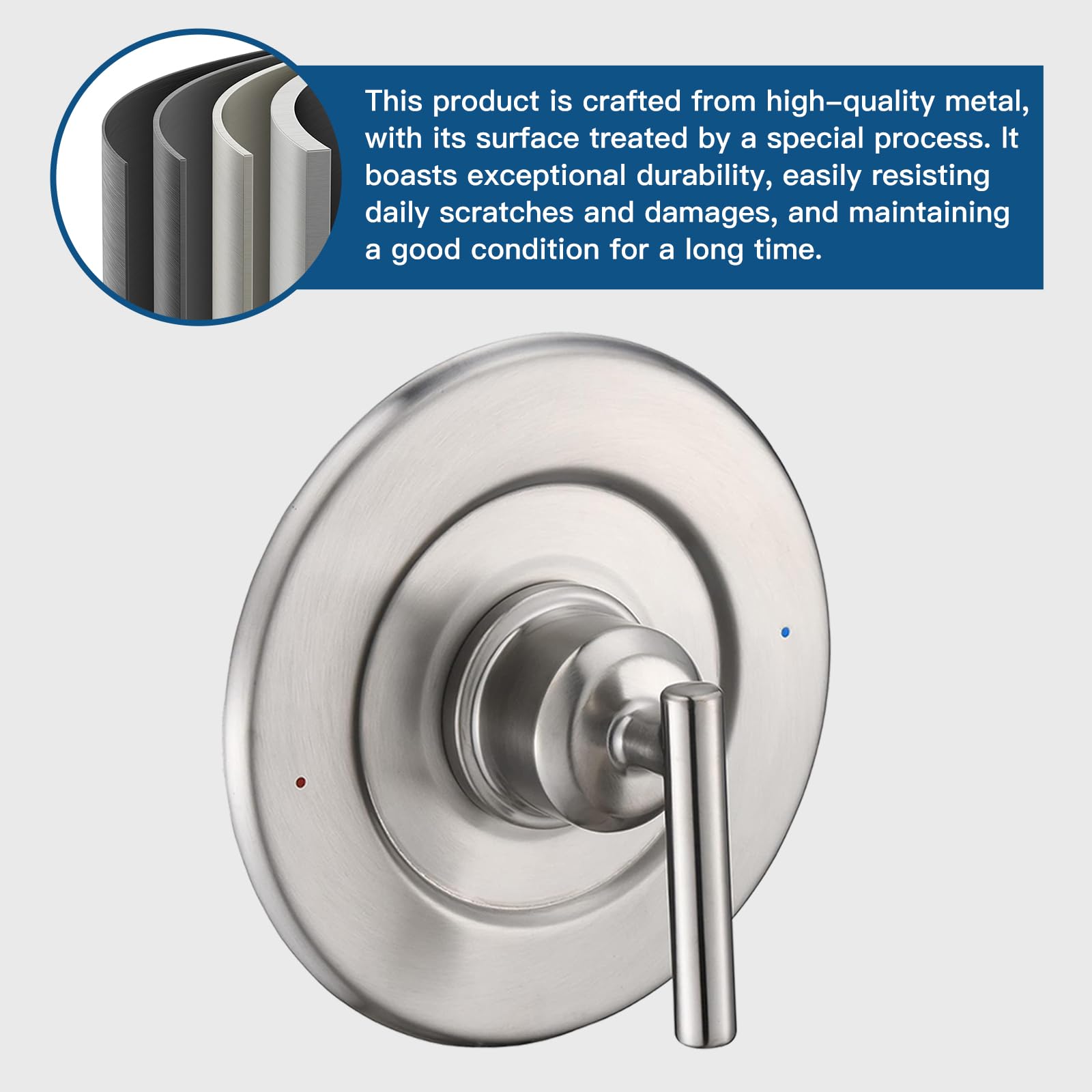 Shower Handle Trim Kit Compatible With Moen T2191, Brushed Gold (Trim Only) | Posi Temp Shower Trim Kit, Repair Wobbly Handle or Bathroom Renovation, Fit for 2510/2520/2570/2590 Valves Series