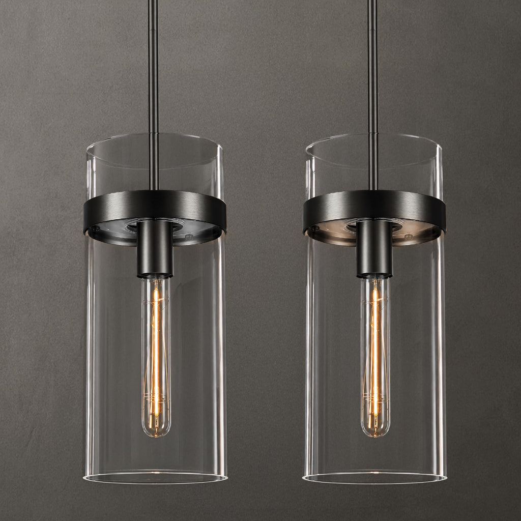 Modern Large Brass Water Ripple Glass Kitchen Pendant Light Fixtures, Gold 12 in Island Pendant Lights,Hanging Island Lights,for Bedroom, Foyer, Entryway,Dining, Bulbs Included