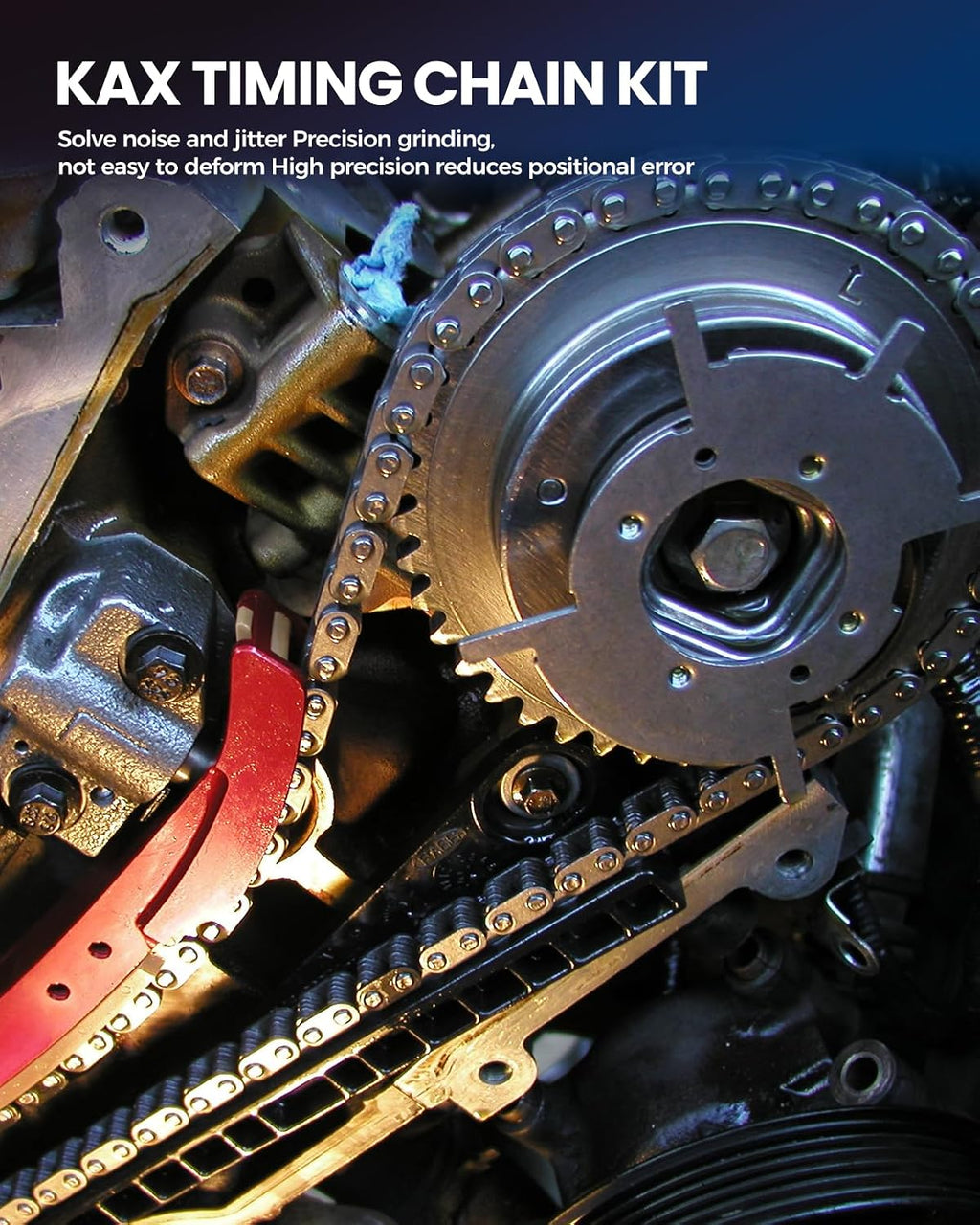 KAX Engine Timing Fit for Cadillac ATS 2013-2015, CTS 2007, 2009-2015 3.6L, CTS 2008 3.0L, SRX 2007-2009 3.6L, SRX 2012-2015 3.6L, STS 2007-2010 2.8T, STS 2011 2.8T, XTS 2013-2015, OE# 12609261