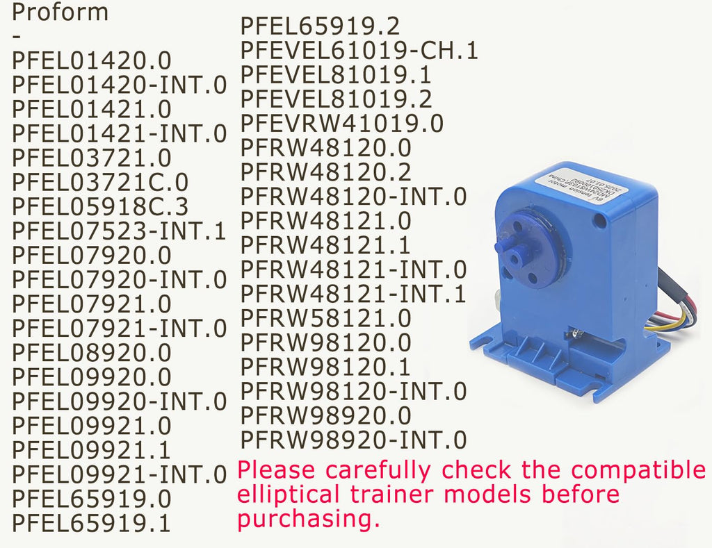 Elliptical Resistance Motor Replace 411461 6V Tension Motor for Various ProForm Ellipticals Resistance Tension Motor Replacement for NordicTrack S15i Bikes S22i Bikes