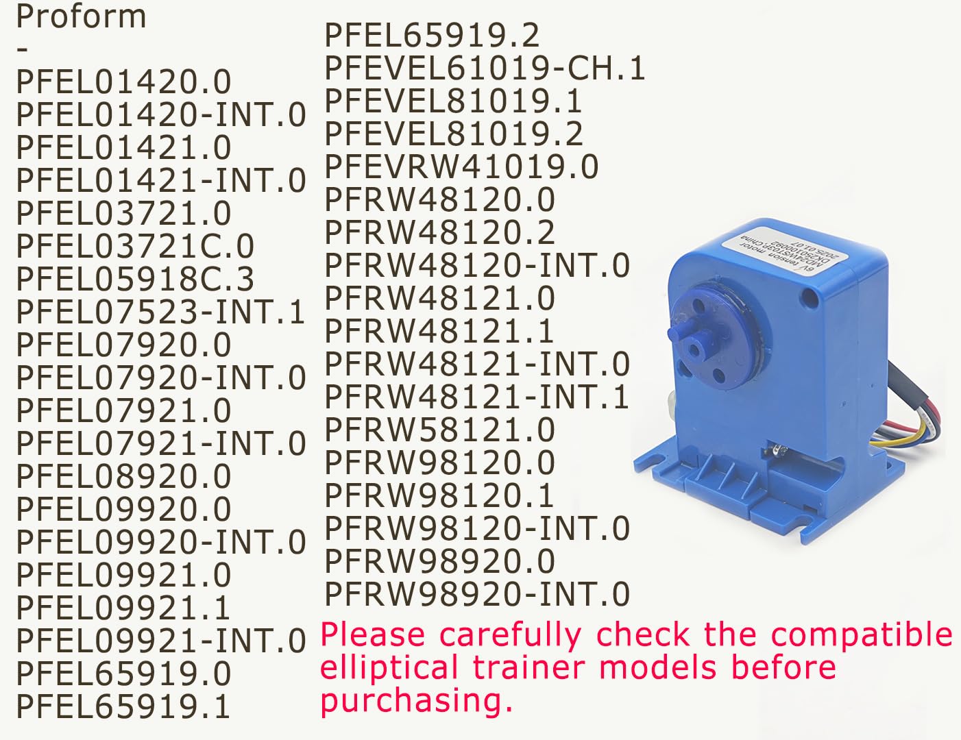 Elliptical Resistance Motor Replace 411461 6V Tension Motor for Various ProForm Ellipticals Resistance Tension Motor Replacement for NordicTrack S15i Bikes S22i Bikes