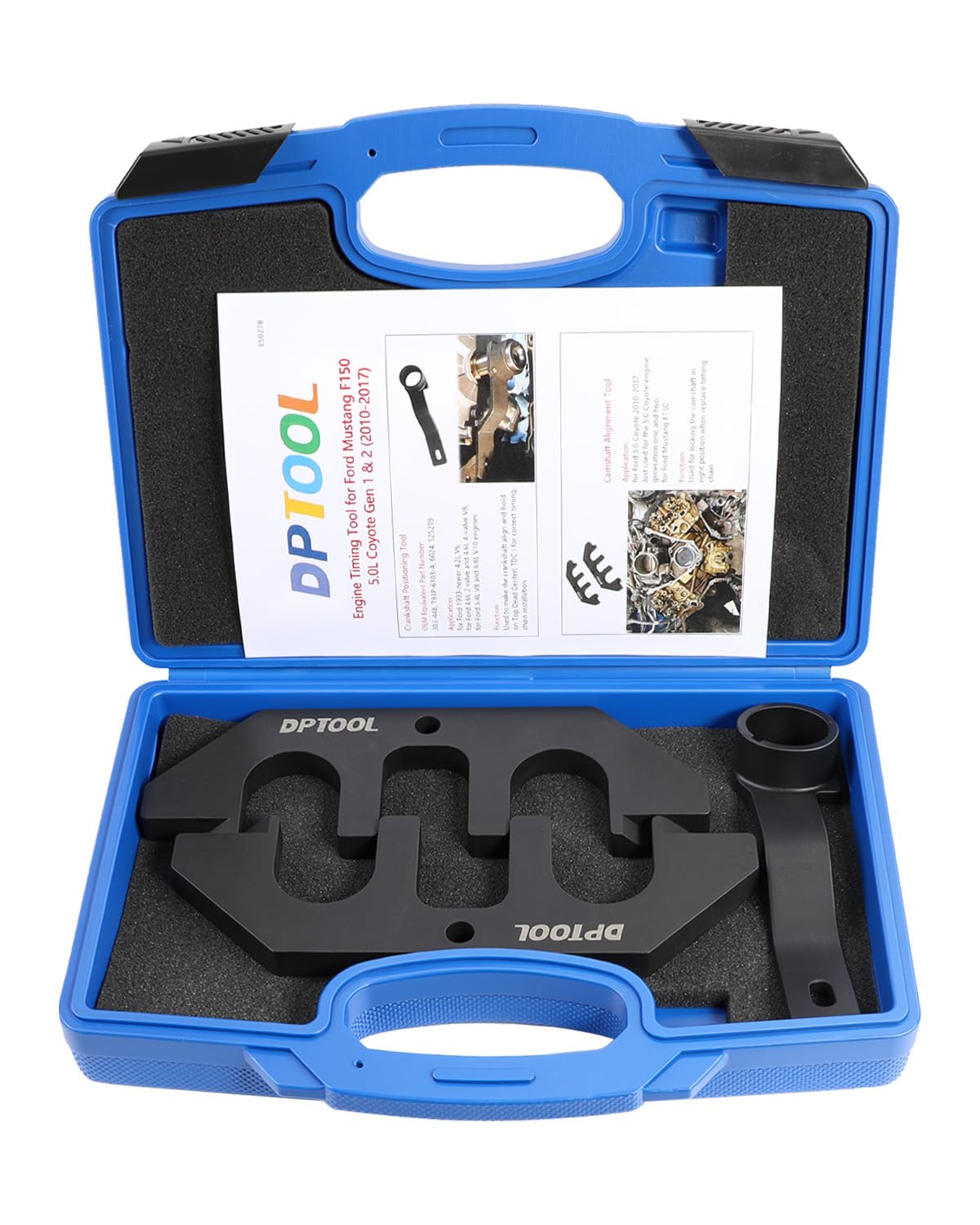 DPTOOL Engine Timing Tool Kit for Ford 5.0 Coyote V8 Engine 2018-2023 | Camshaft Alignment Holding Tool Crankshaft Positioning Tool for Ford F150 Mustang Gen 3 5.0 Coyote Engine