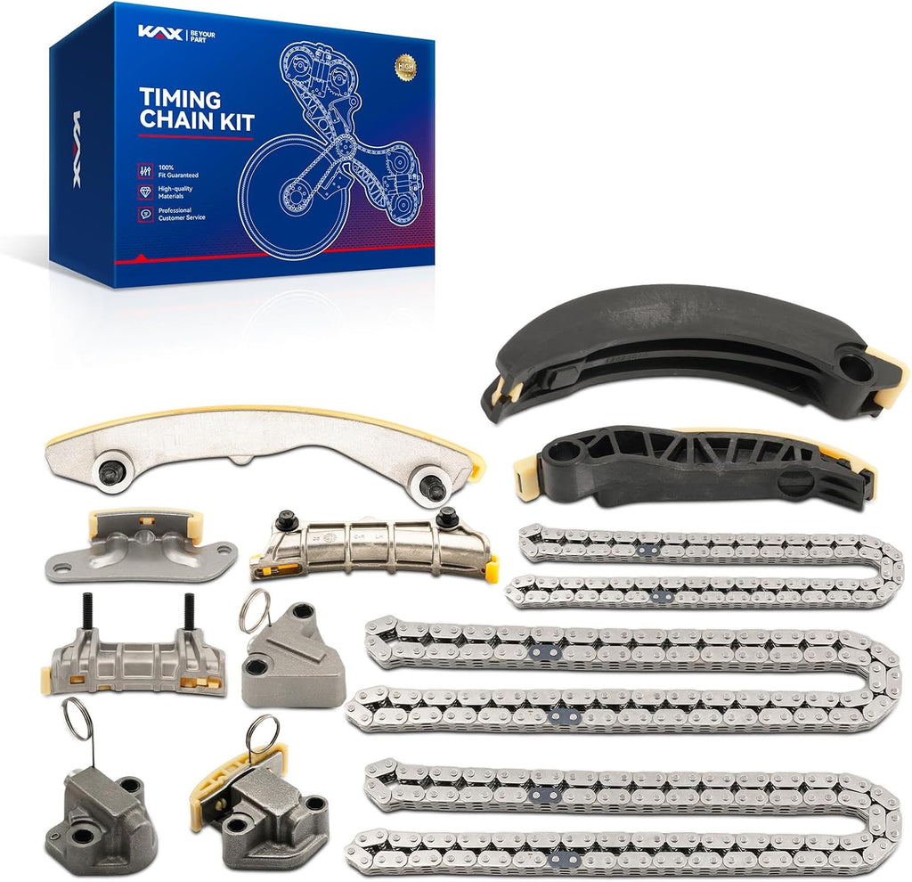 KAX Engine Timing Fit for Cadillac ATS 2013-2015, CTS 2007, 2009-2015 3.6L, CTS 2008 3.0L, SRX 2007-2009 3.6L, SRX 2012-2015 3.6L, STS 2007-2010 2.8T, STS 2011 2.8T, XTS 2013-2015, OE# 12609261