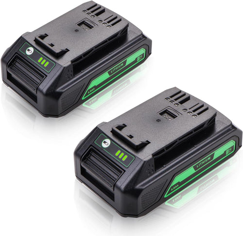 2 Packs 4.0Ah USB Battery Replacement for Greenworks 24V Cordless Power Tools 20352 22232 2508302 24352 MO24B410 HT24B210 MO48L4211 MO48B2210 MO48L4210-D ST48B2210 CS48L4410 BL48B2510 48HT24 HT24B21