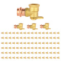 5PCS GUOFIS Copper Press Drop Ear Elbow,1/2"Press x Female NPT | Copper Drop-ear Elbow Fitting for Copper Pipe(PRESS019-5)